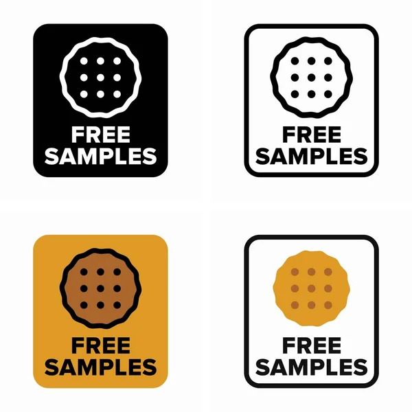 Item Product Free Samples Testers - Stok Vektor