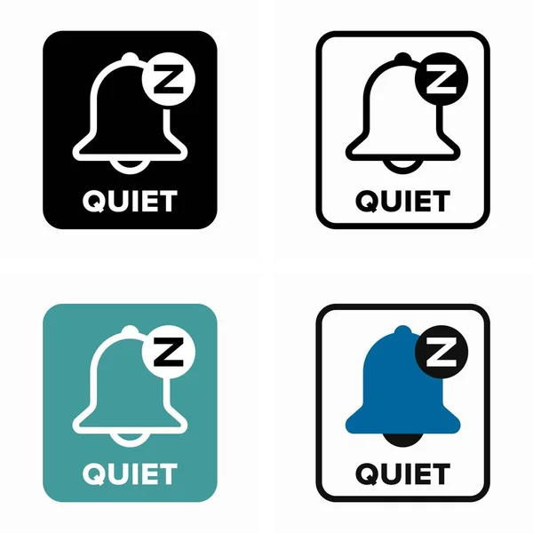Quiet Silent Sound Mode Option — Stock vektor