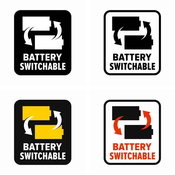 Module Intelligent Technologie Commutable Par Batterie — Image vectorielle