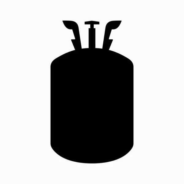 Cylinder Behållare Köldmedium För Reparation Luftkonditioneringsapparater Eller Kylskåp — Stock vektor