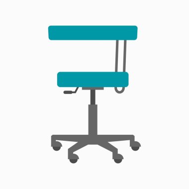 Bir dişçi için boy ayarlanabilir sandalye, bir asistan için tıbbi tabure