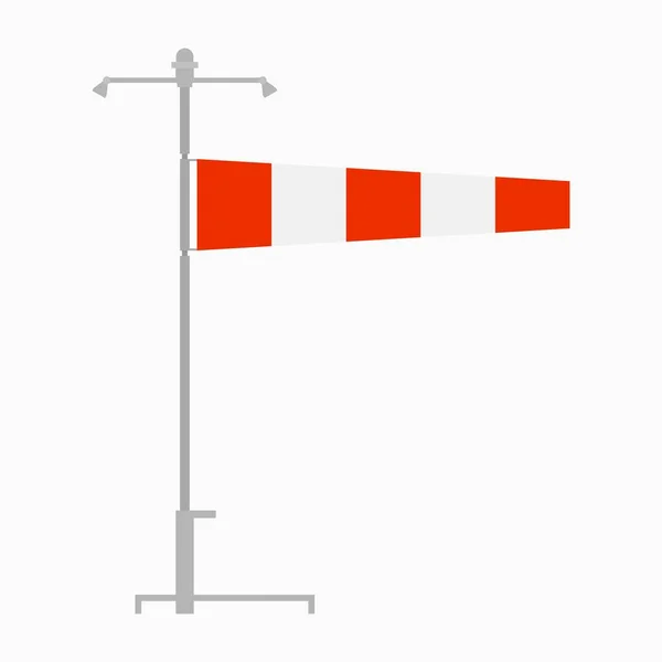 Индикатор Направления Ветра Аэродрома Виндсок — стоковый вектор