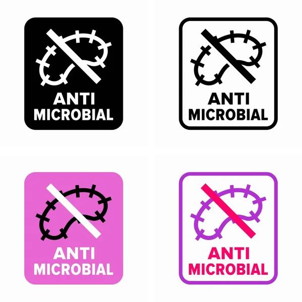 Sustancia Antimicrobiana Agente Inhibidor Destructor Bacterias — Vector de stock