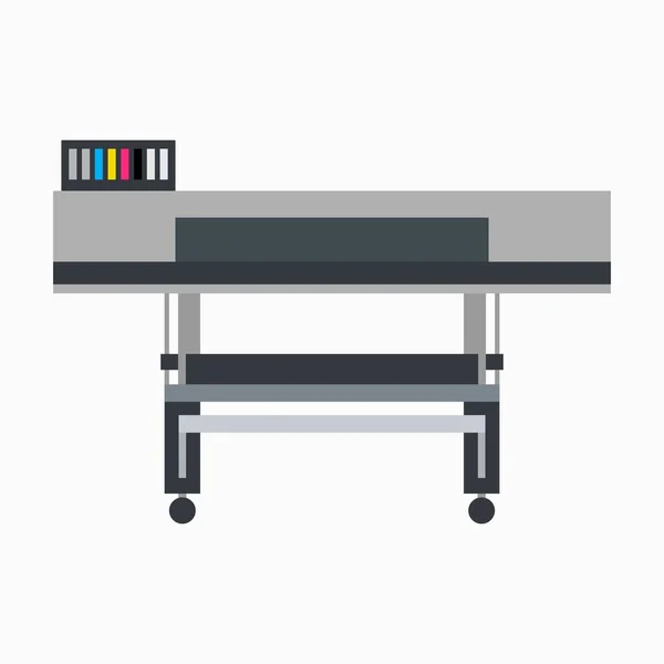 Led Uv平板彩色横幅打印机 — 图库矢量图片