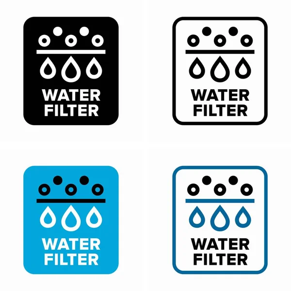 Vattenfilter Fysikalisk Kemisk Och Biologisk Reningsprocess — Stock vektor