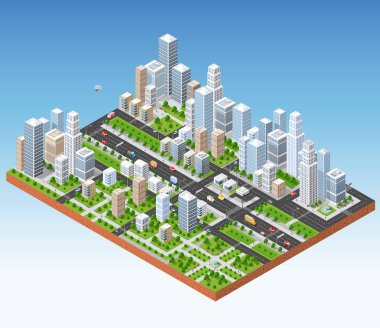 Megapolis 3d izometrik