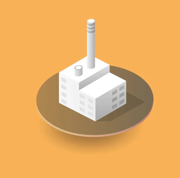 Iconos isométricos de la ciudad 3D — Vector de stock