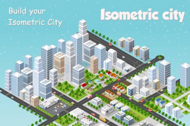 Megapolis 3d izometrik