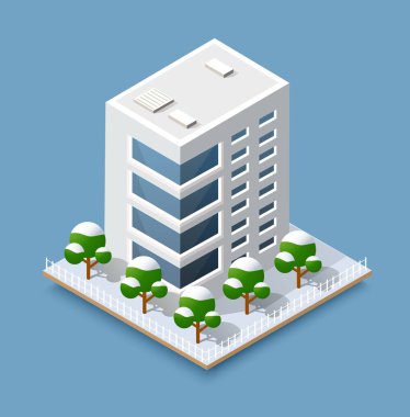 Yeni yıl Noel 3d ev