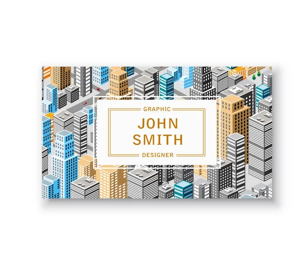 Business card template — Stock Vector