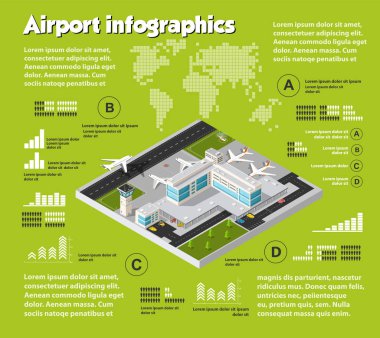 Hava seyahat Infographic
