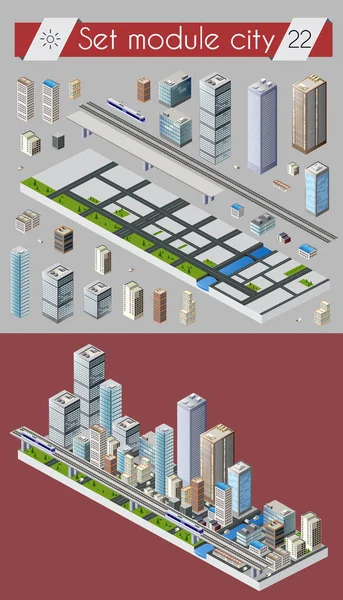 Cityscape tasarım öğeleri — Stok Vektör