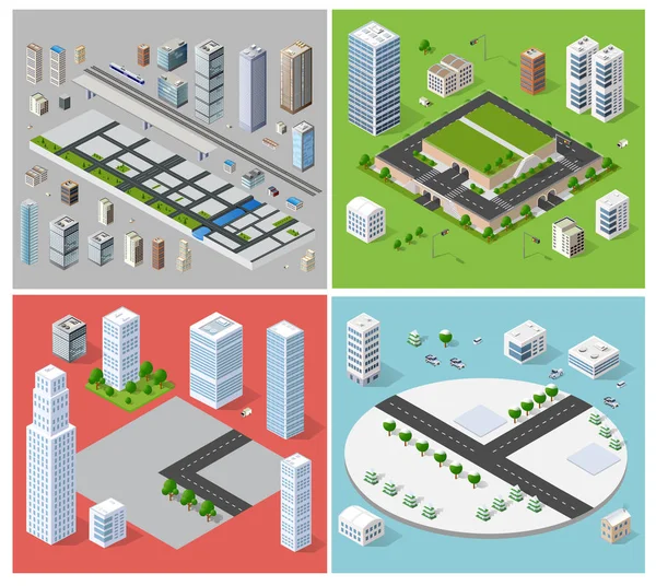 Elementos de diseño Cityscape — Archivo Imágenes Vectoriales