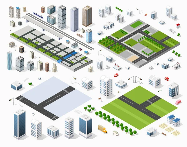 Elementi di design Cityscape — Vettoriale Stock