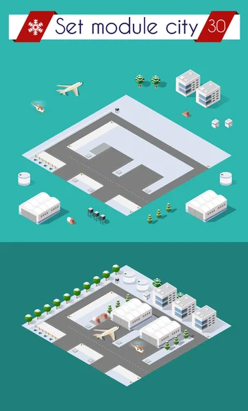 Letiště s dopravou — Stockový vektor