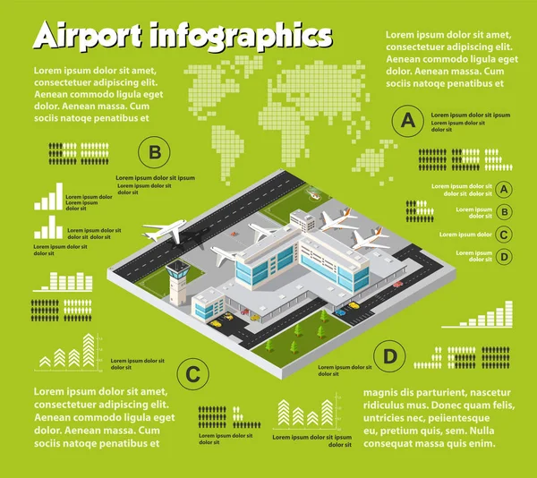 Air travel infographic Vector Graphics