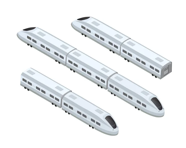 Veloce moderno treno ad alta velocità — Vettoriale Stock