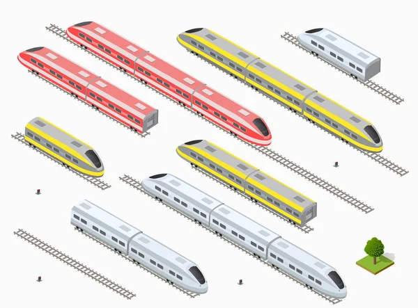 Train à grande vitesse moderne rapide — Image vectorielle