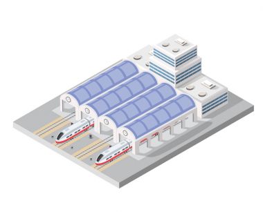 izometrik yüksek hızlı tren