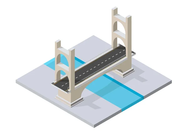 El skyway del puente — Vector de stock