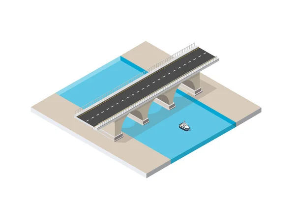 El skyway del puente — Archivo Imágenes Vectoriales