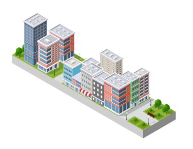 modern bir şehir çizimi