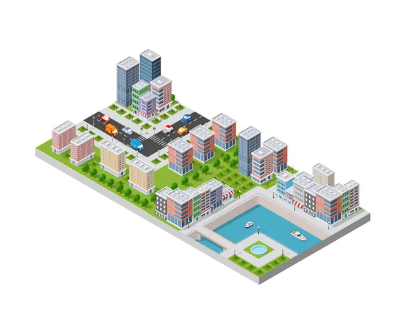 Waterfront bir nehir ile