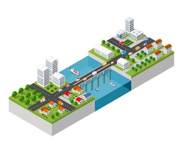 O horizonte da ponte —  Vetores de Stock