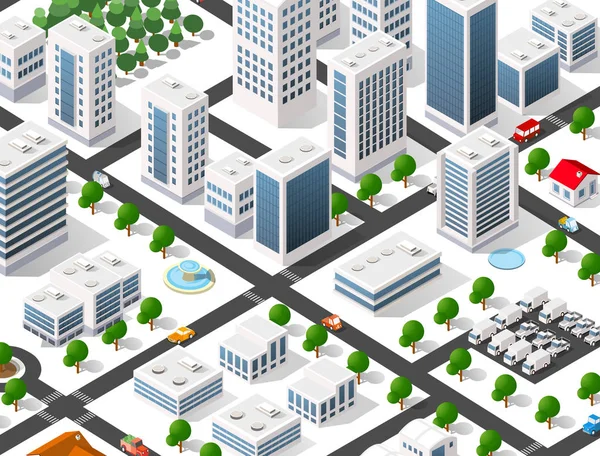 Zone urbaine de la ville — Image vectorielle