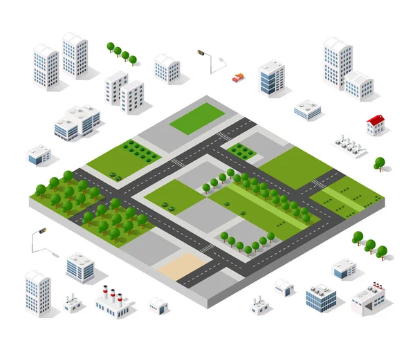 Agglomeratie van de stad — Stockvector