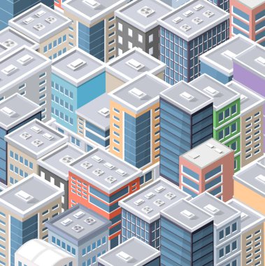 Cityscape Üstten Görünüm
