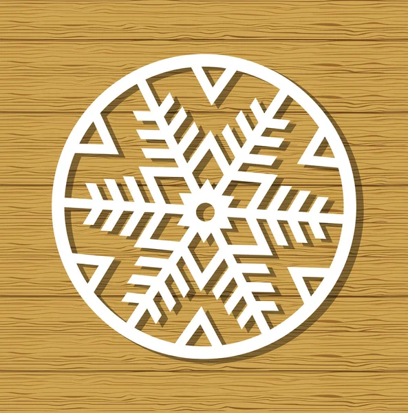 Christmas snowflake ornament — Wektor stockowy