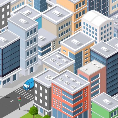 Cityscape Üstten Görünüm