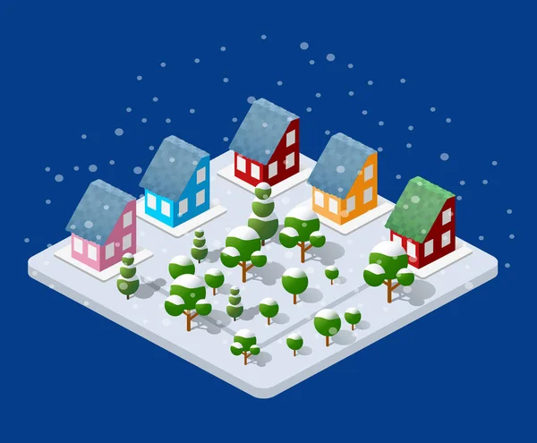 Vinter jul urban — Stock vektor