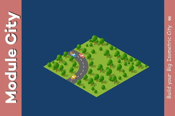 Carretera de velocidad paisaje — Vector de stock