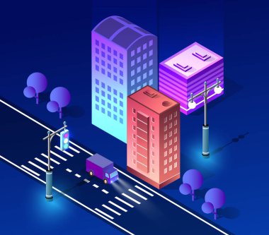 Gece Kenti ultraviyole mimarisi