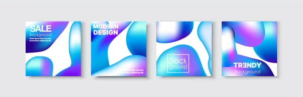 Brochure banner set collection flyer of abstract — Stock Vector