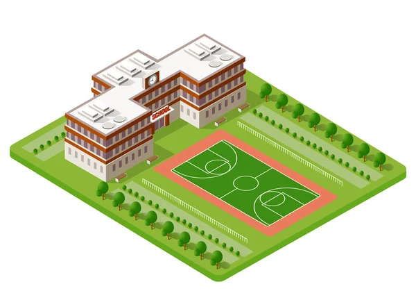 学校等の等価建築学教育 — ストックベクタ