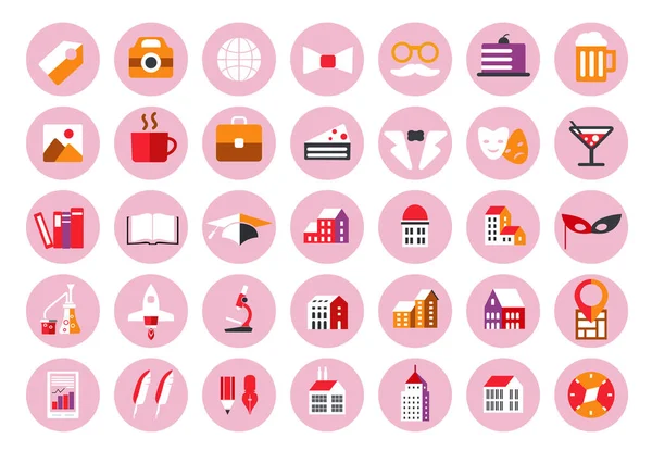 Instagram Highlights Stories Covers Icons — Stock Vector