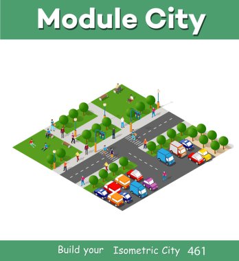 Isometric insanlar yaşam tarzı iletişimi