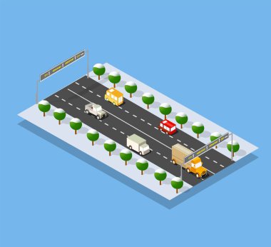 Yukarıdan perspektif kış görünümü