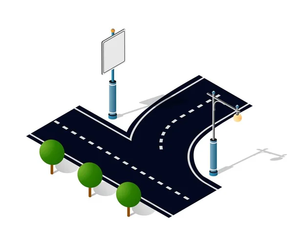 Stadtstraße ist eine Autobahn — Stockvektor