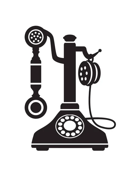 Retro phone vintage old technique — Stock Vector