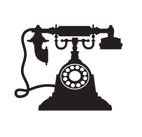 Retro phone vintage old technique — Stock Vector