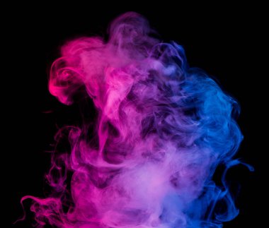 çok renkli duman siyah