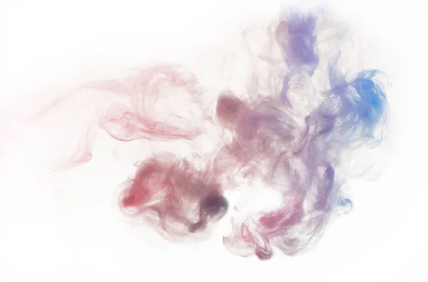 Colorful smoke on white — Stock Photo, Image