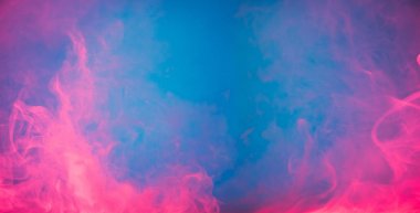 kırmızı mavi arka plan üzerinde duman