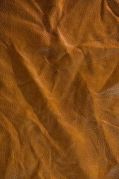 Natural Creased Leather Surface Abstract Textured Background — 스톡 사진
