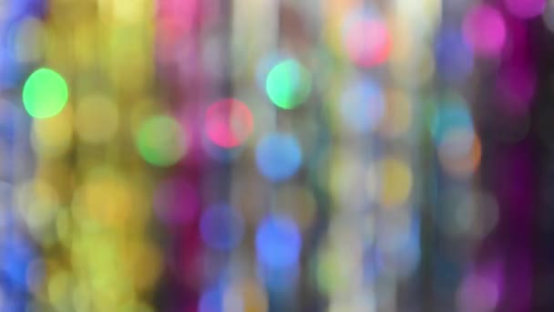 Abstract Holiday Bokeh Background Blinking Lights — Stock Video