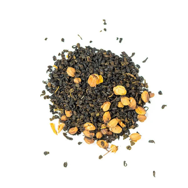 一堆堆天然索普全叶青瓷茶 — 图库照片